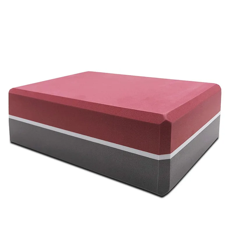 16 Colors Pilates EVA Yoga Block Brick Sports Exercise Gym Foam Workout Stretching Aid Body Shaping Health Training for women S