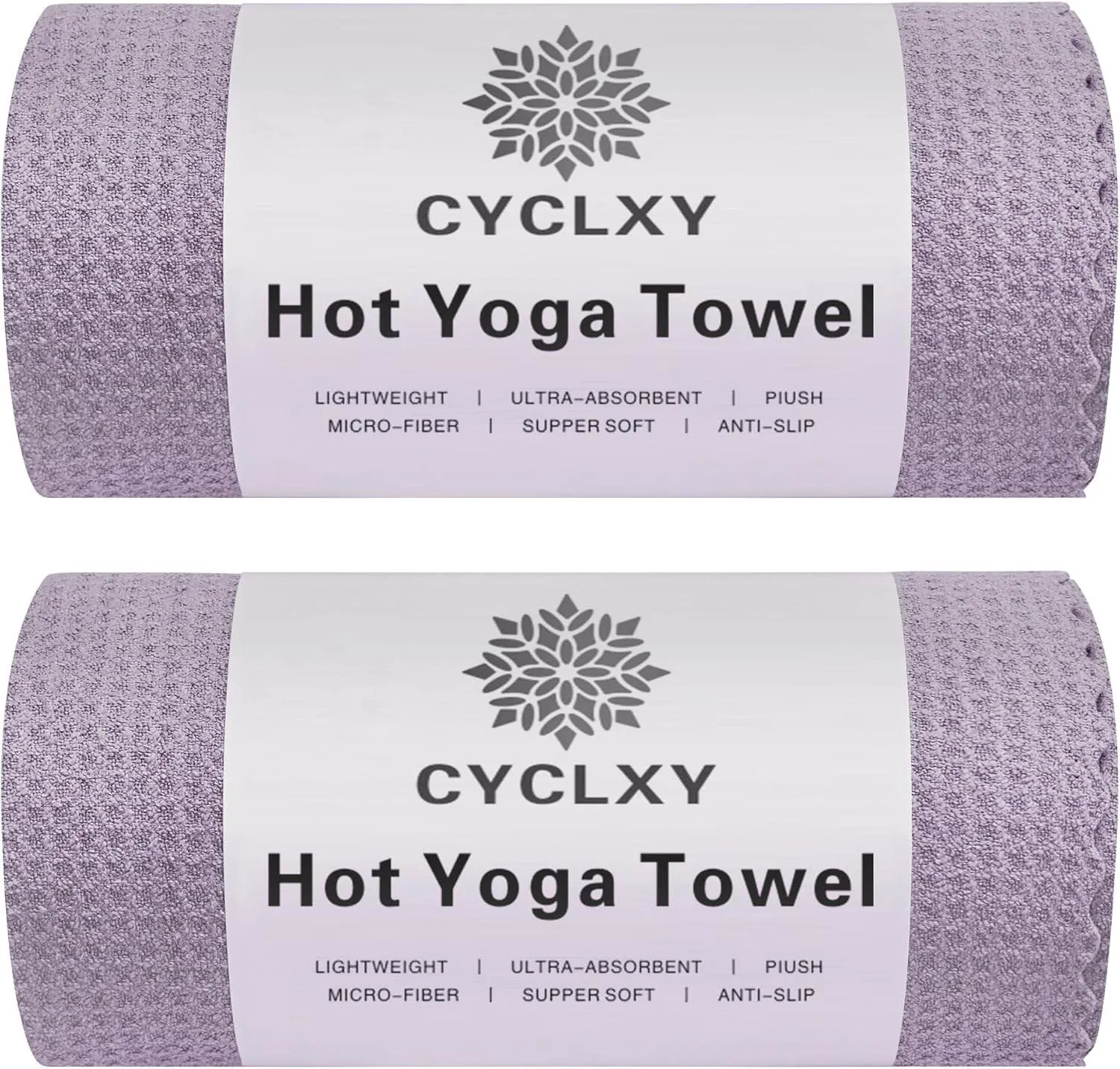 2 Pack Hot Yoga Towels,Yoga Towels for Hot Yoga Non Slip,Microfiber Super-Absorbent Yoga Mats Towel, Pilates,Bikram,Yoga Gear, Lint Free Long Bath Towels,Waffle Bath Towels for Bathroom