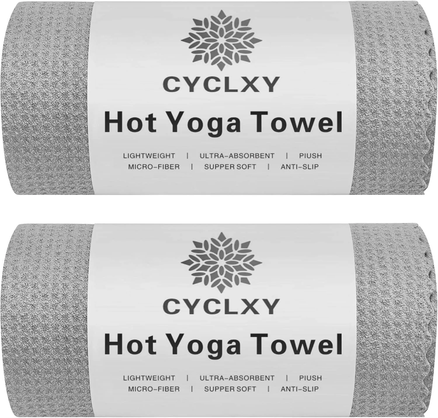 2 Pack Hot Yoga Towels,Yoga Towels for Hot Yoga Non Slip,Microfiber Super-Absorbent Yoga Mats Towel, Pilates,Bikram,Yoga Gear, Lint Free Long Bath Towels,Waffle Bath Towels for Bathroom