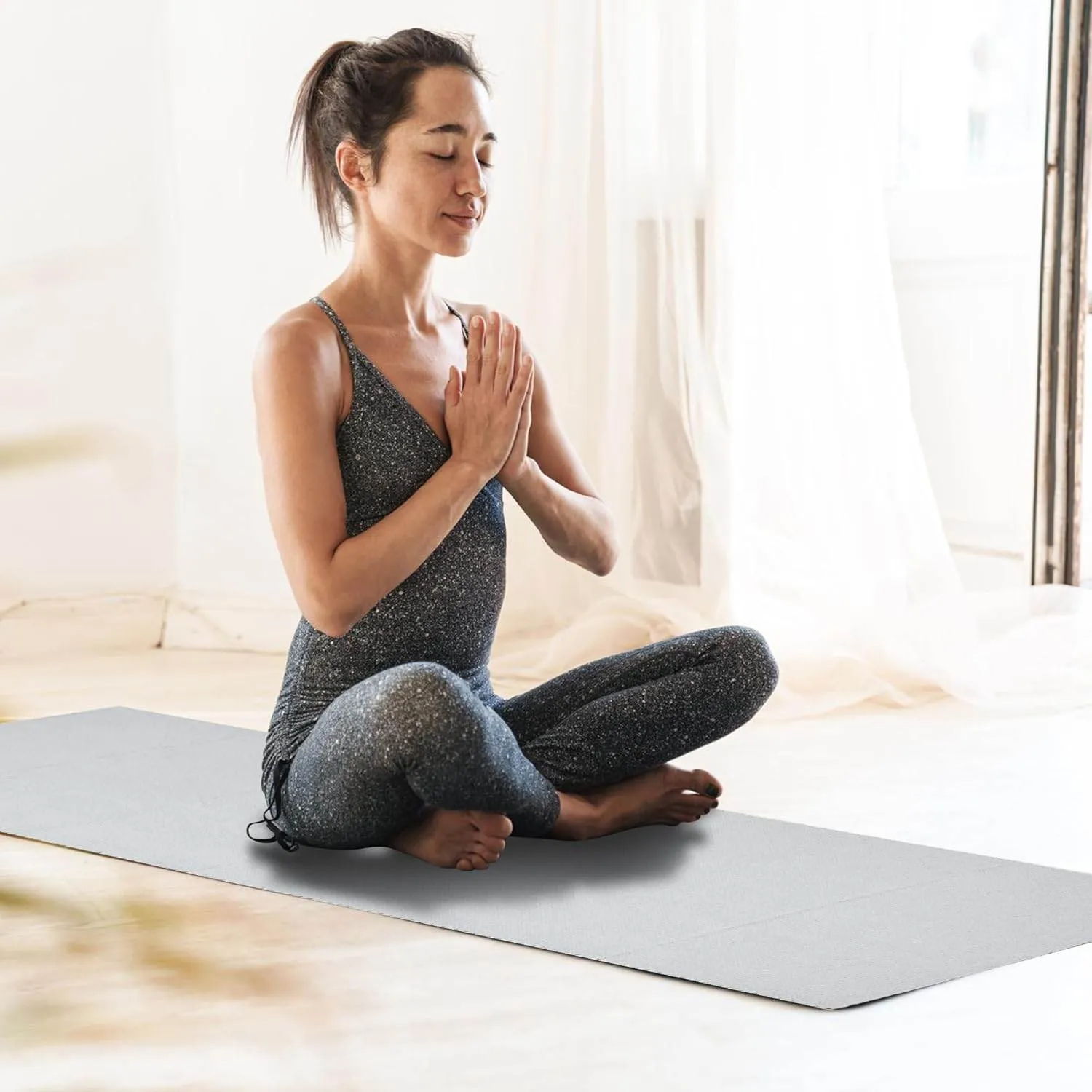 2 Pack Hot Yoga Towels,Yoga Towels for Hot Yoga Non Slip,Microfiber Super-Absorbent Yoga Mats Towel, Pilates,Bikram,Yoga Gear, Lint Free Long Bath Towels,Waffle Bath Towels for Bathroom