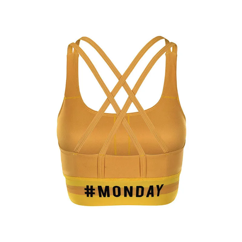 2020 Strappy Sports Bra YS9324W Monday Yellow