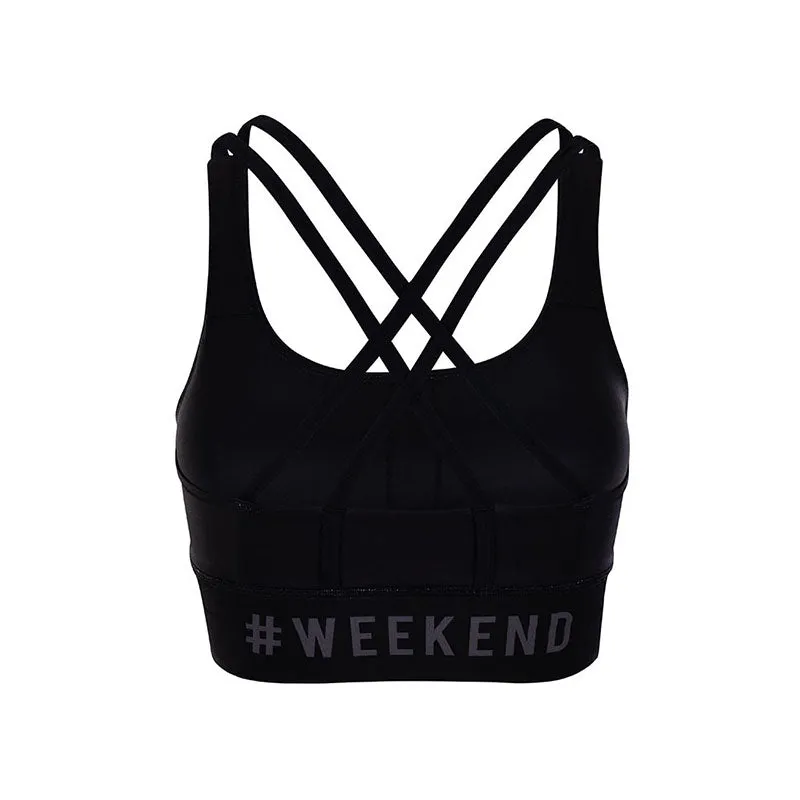 2020 Strappy Sports Bra YS9324W Weekend Black