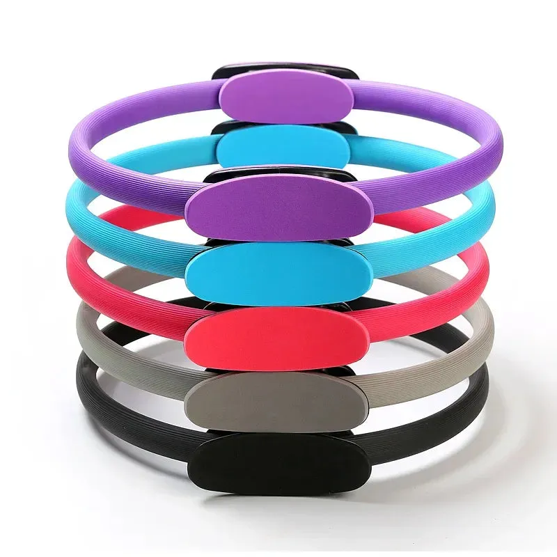 38cm Yoga Pilates Ring - Dual Exercise Circle for Home Gym Workout