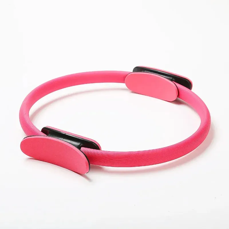 38cm Yoga Pilates Ring - Dual Exercise Circle for Home Gym Workout