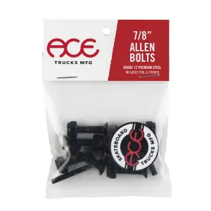 ACE Bolts skate hardware - Allen Black - 7/8in