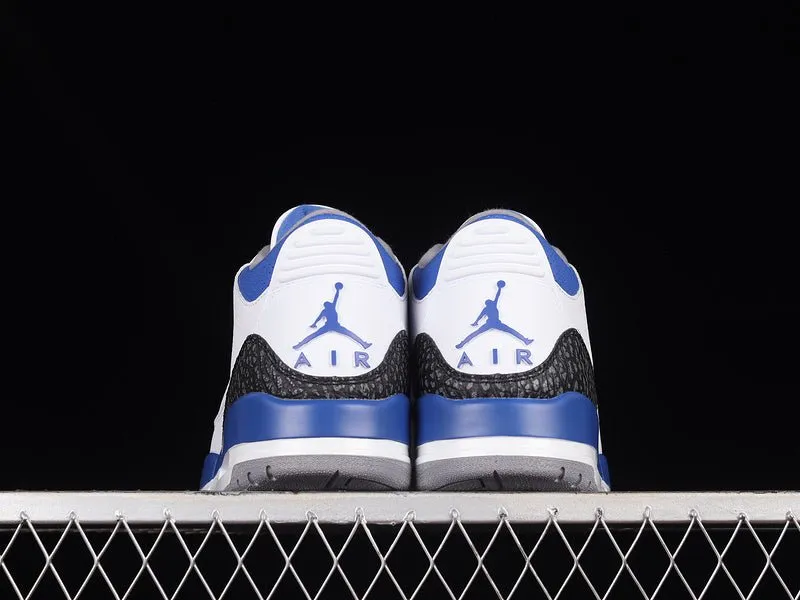 AIR JORDAN 3 RETRO WHITE/BLACK/CEMENT GREY/RACER BLUE