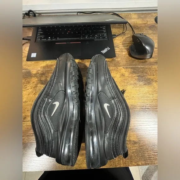 Air Max 97 triple black big kids size 5.5