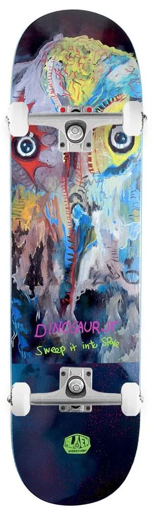 Alien Workshop Dinosaur Jr Sweep It Into Space Black x Venom Custom Complete Skateboard - 8.25"
