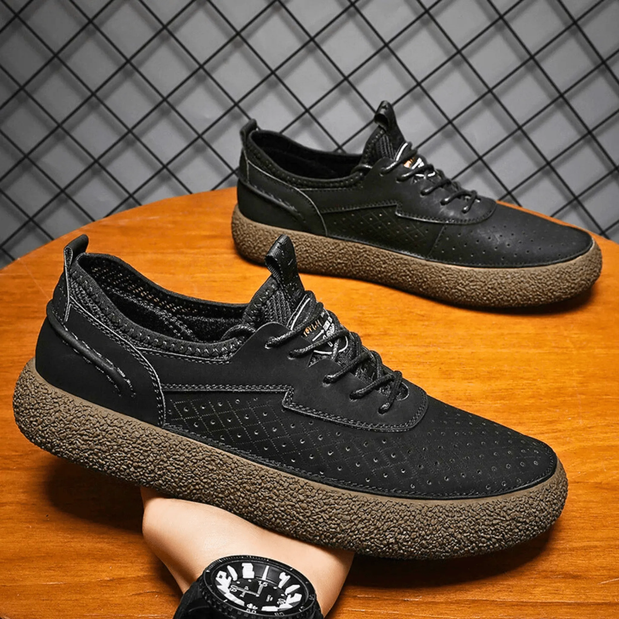 All-Day Comfort Leather Sneakers