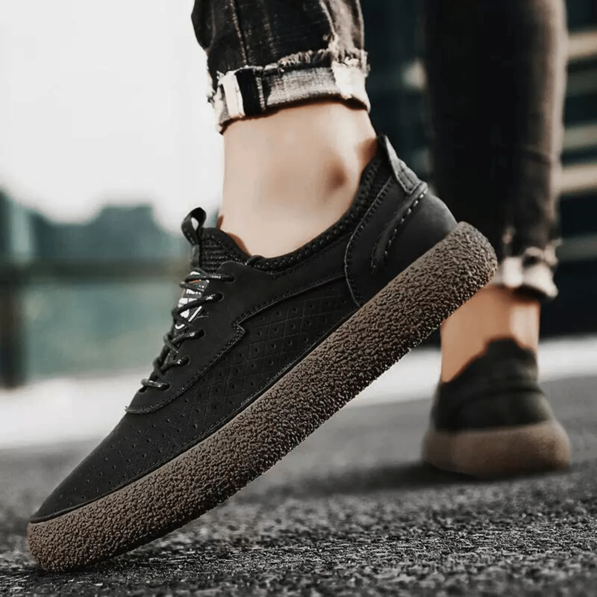 All-Day Comfort Leather Sneakers