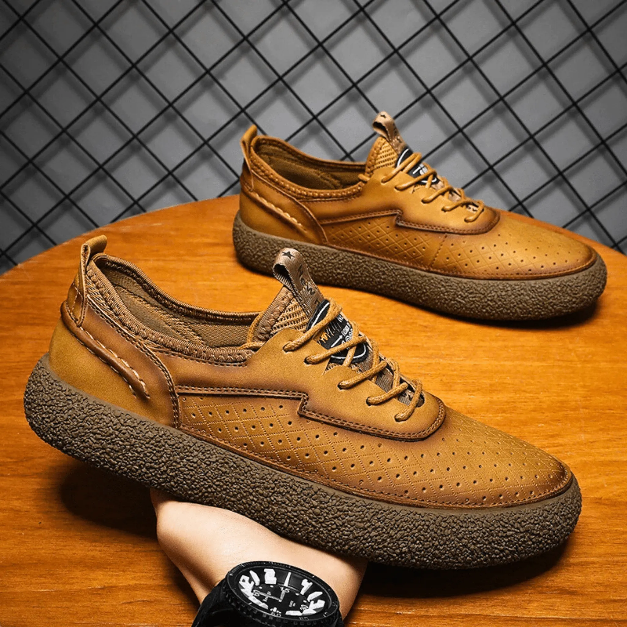 All-Day Comfort Leather Sneakers