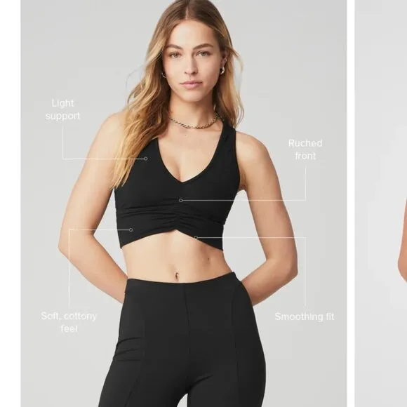Alo Yoga Black Wild Thing Bra / Top