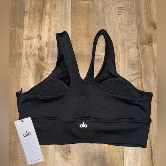 Alo Yoga Wild Thing Bra NWT Black Size XL