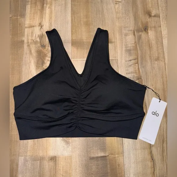 Alo Yoga Wild Thing Bra NWT Black Size XL