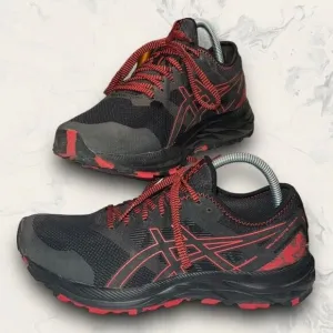 ASICS Gel Excite Trail Graphite Grey Electric Red Hiking Shoes Men’s Size 8