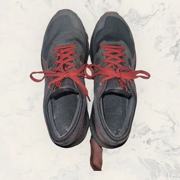 ASICS Gel Excite Trail Graphite Grey Electric Red Hiking Shoes Men’s Size 8