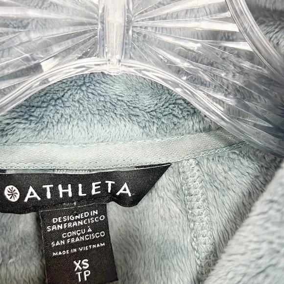 ATHLETA Double Cozy Karma Recover Full Zip in Minimalistic Gray XS