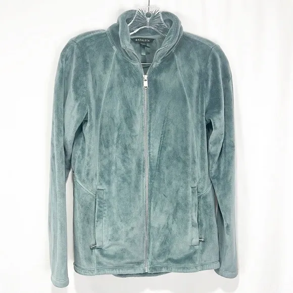 ATHLETA Double Cozy Karma Recover Full Zip in Minimalistic Gray XS