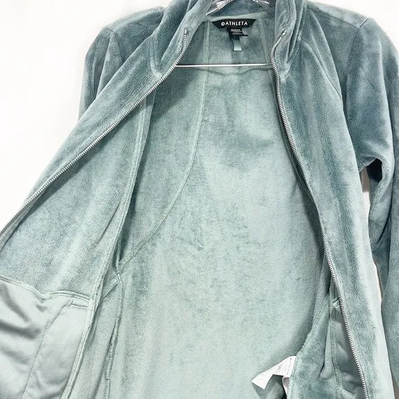 ATHLETA Double Cozy Karma Recover Full Zip in Minimalistic Gray XS