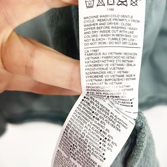 ATHLETA Double Cozy Karma Recover Full Zip in Minimalistic Gray XS