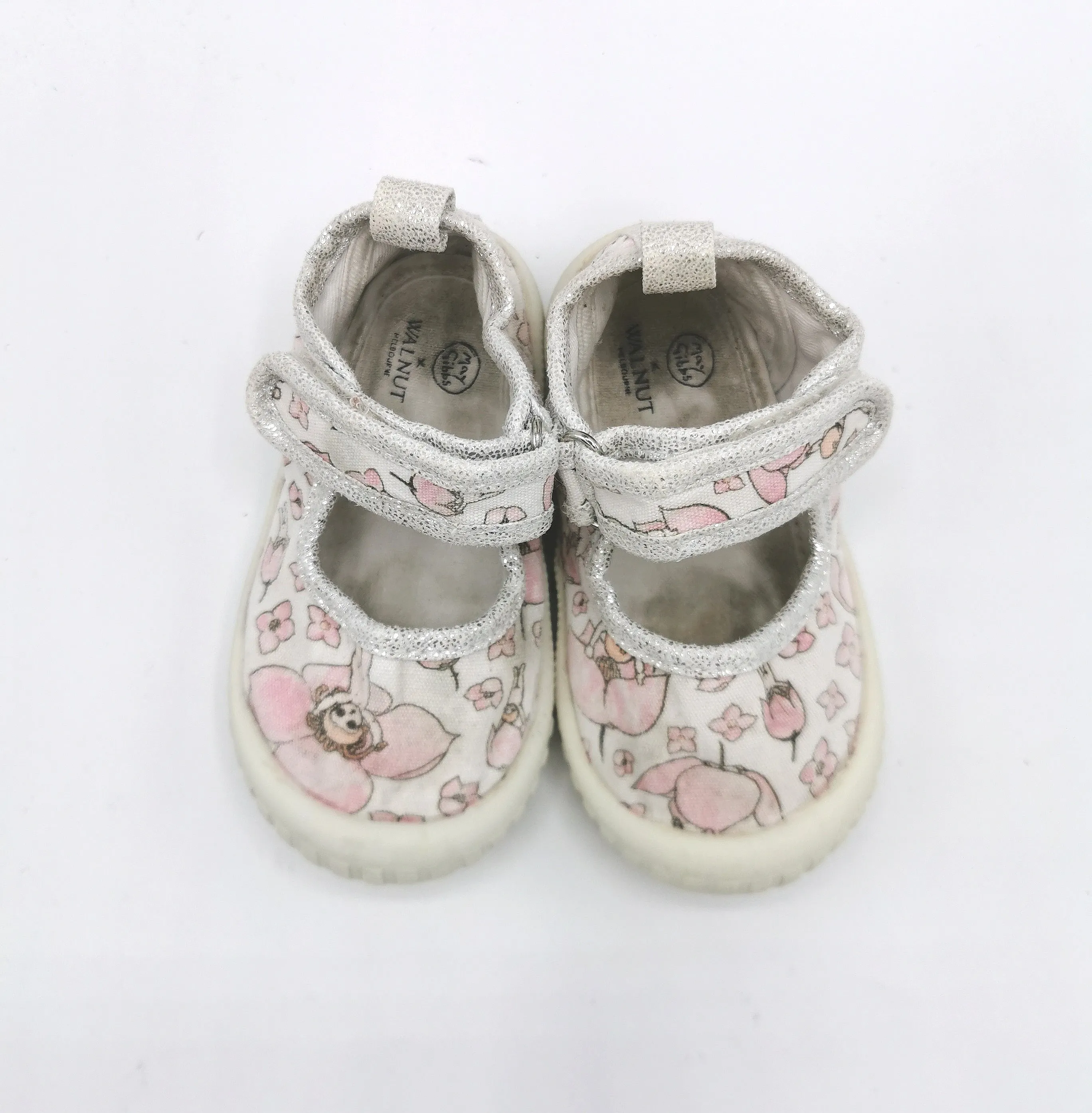 BABY GIRL SIZE 5 TODDLER - MAY GIBBS X WALNUT Velcro Mary Jane Shoes GUC B2