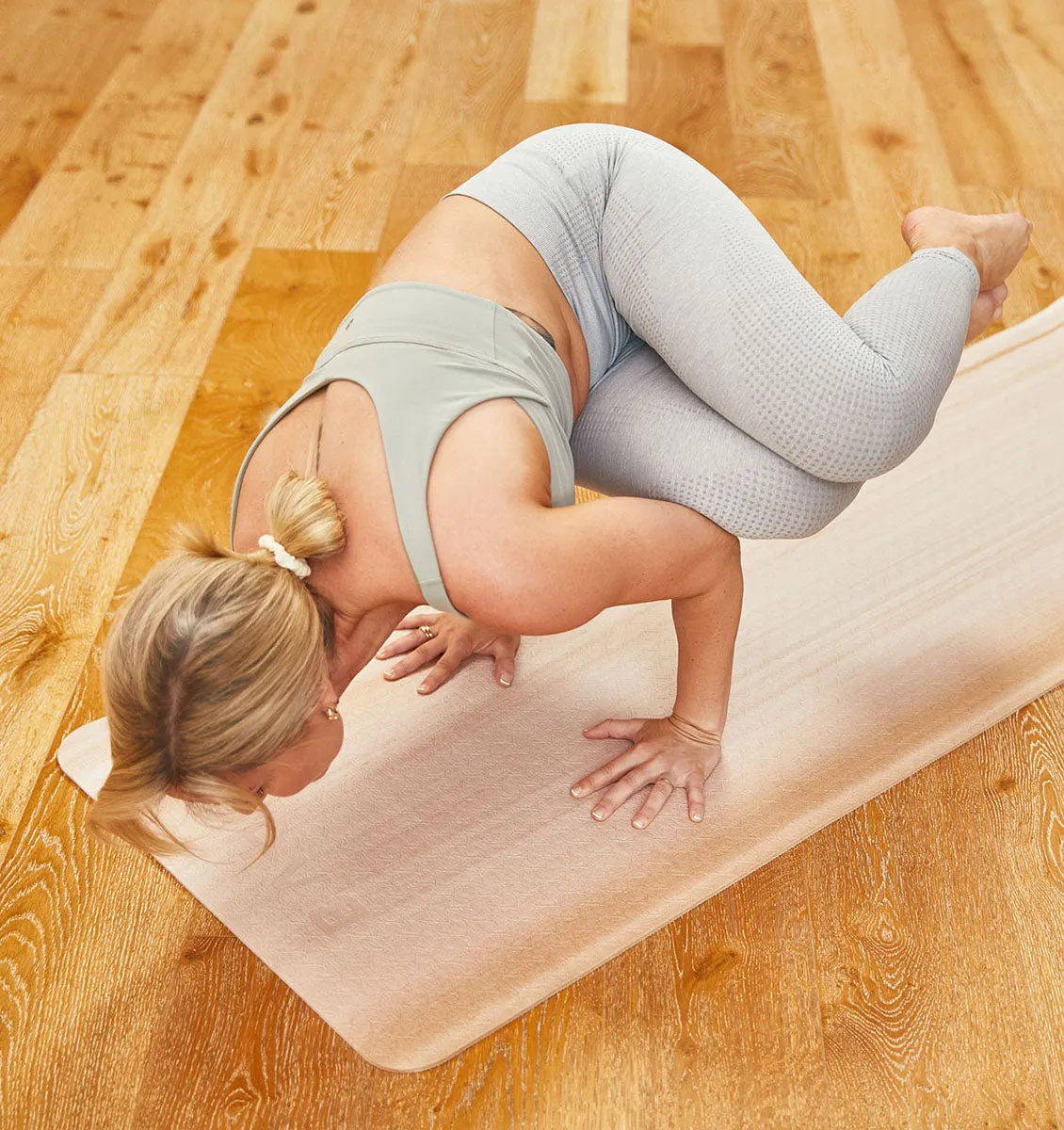 BAHE Prime Support Marble Yoga Mat - 6mm - Dusty Beige Marble