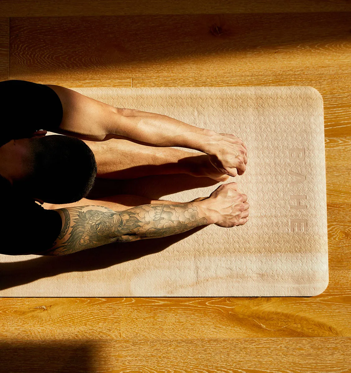 BAHE Prime Support Marble Yoga Mat - 6mm - Dusty Beige Marble