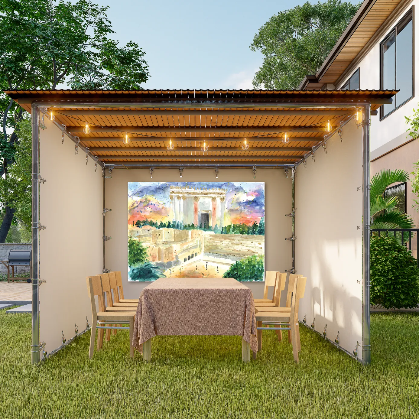 Bais Hamikdash | Sukkah Mural