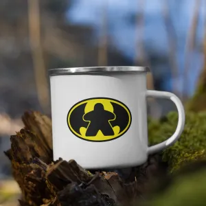 BatMeeple Symbol Enamel Camping Mug