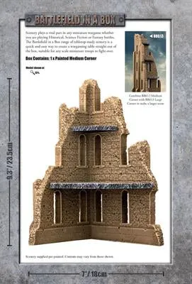 Battlefield In A Box: Medium Corner Sandstone