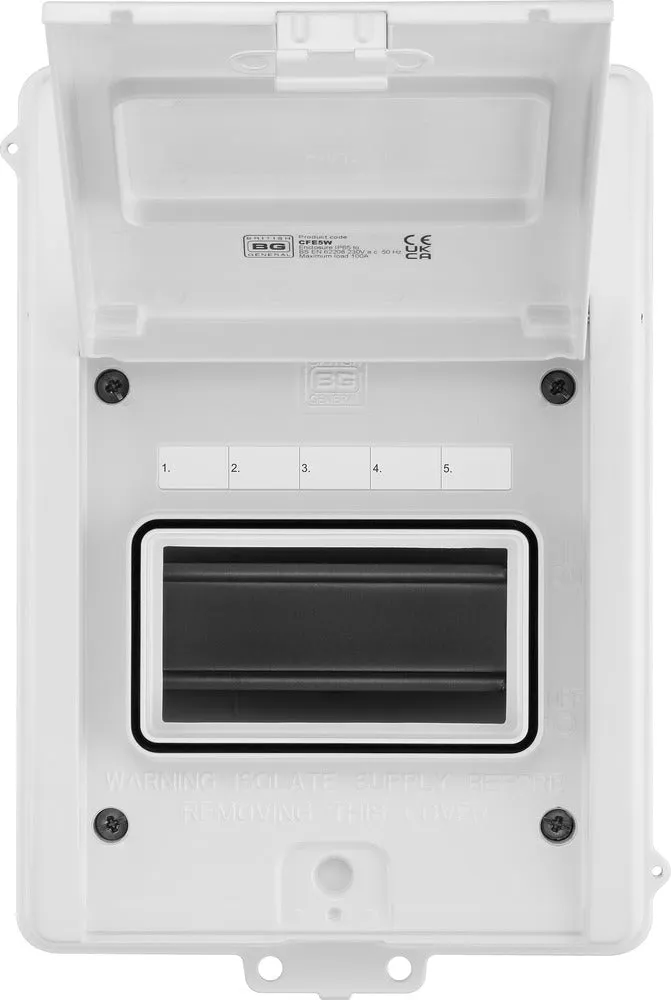 BG CFE5W 5 Module IP65 Metal Weatherproof Enclosure