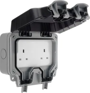 BG WP24-02 Weatherproof Nexus Storm 13A 2G Unswitched Socket