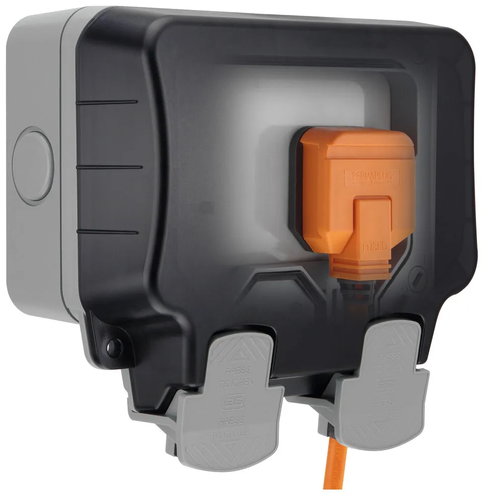BG WP24-02 Weatherproof Nexus Storm 13A 2G Unswitched Socket
