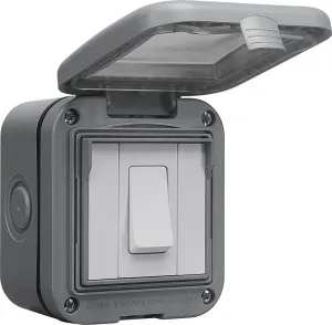 BG WPB12 Weatherproof IP55 10AX 1G 2-Way Switch