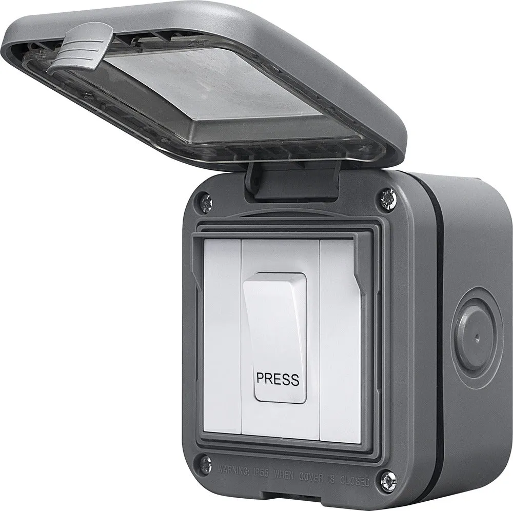 BG WPB14 Weatherproof IP55 1G Bell Push Switch