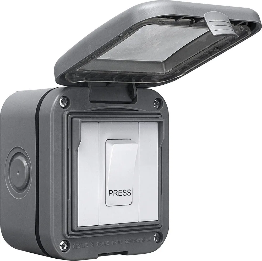 BG WPB14 Weatherproof IP55 1G Bell Push Switch