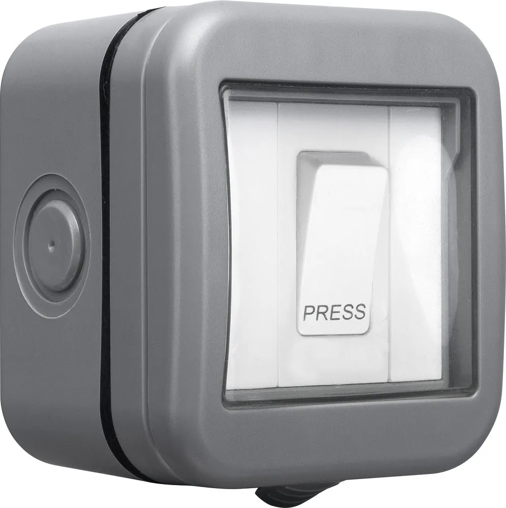 BG WPB14 Weatherproof IP55 1G Bell Push Switch