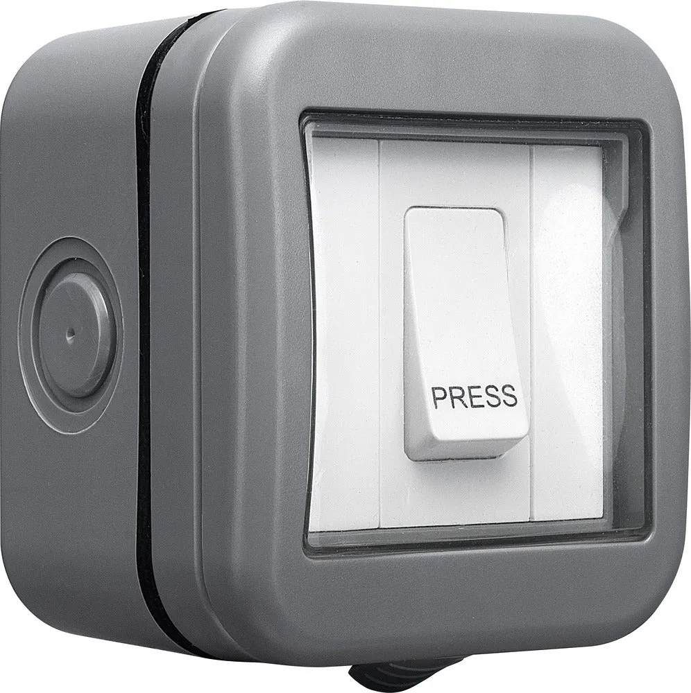 BG WPB14 Weatherproof IP55 1G Bell Push Switch