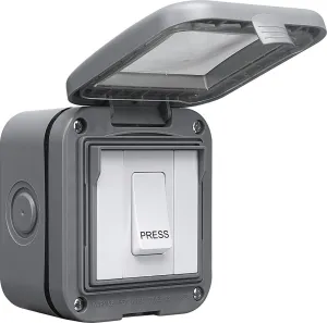 BG WPB14 Weatherproof IP55 1G Bell Push Switch