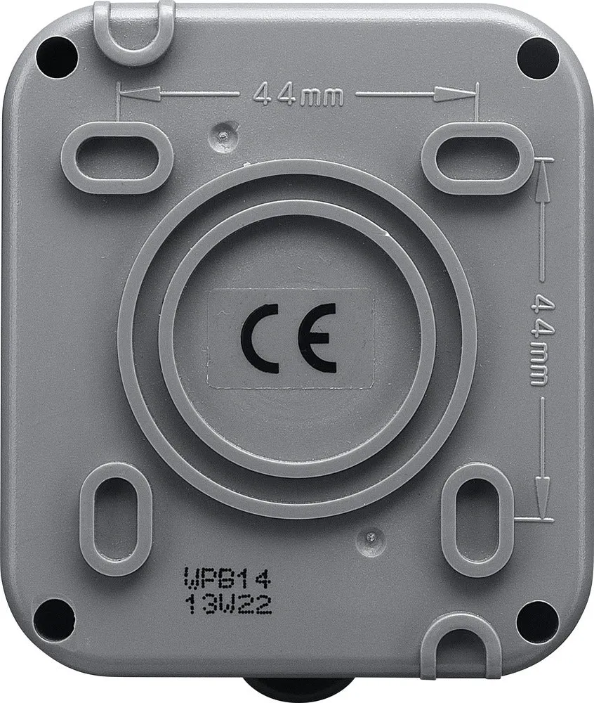 BG WPB14 Weatherproof IP55 1G Bell Push Switch