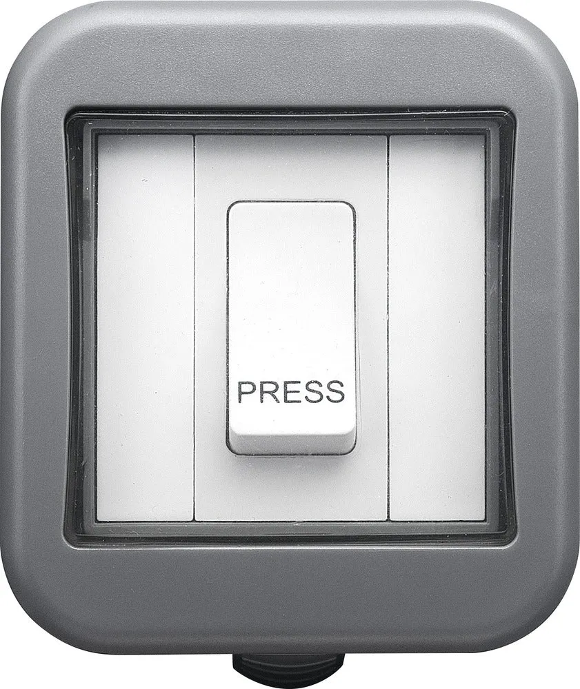 BG WPB14 Weatherproof IP55 1G Bell Push Switch