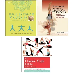 B.K.S. Iyengar Yoga, Functional Anatomy of Yoga, Classic Yoga Bible 3 Books Set