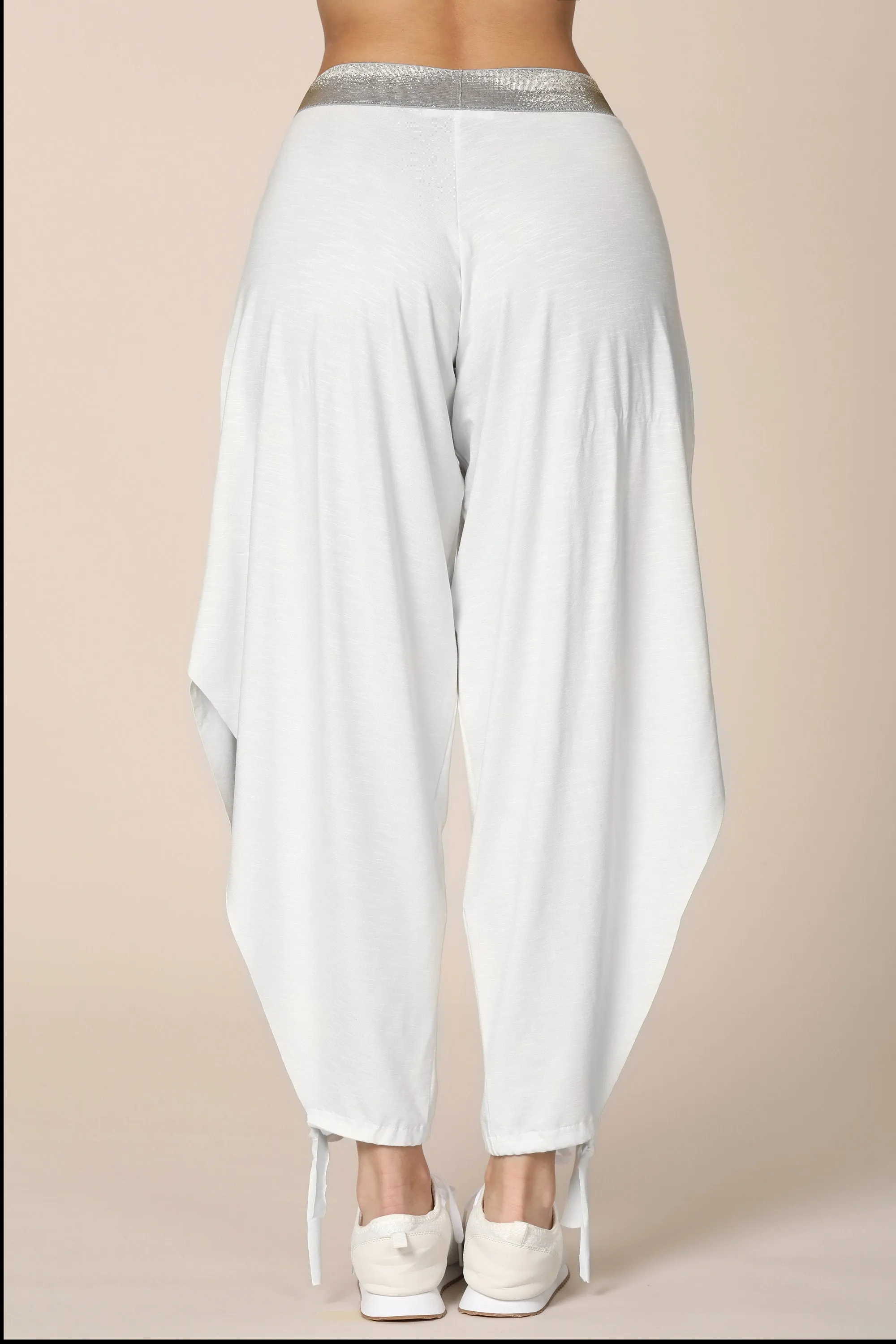 Boho Harem Pants - White