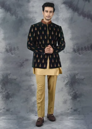 Bottle Green Jodhpuri Suit | Siddhesh Chauhan