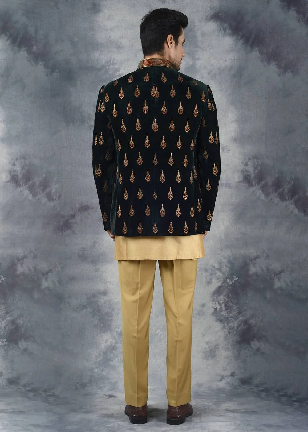 Bottle Green Jodhpuri Suit | Siddhesh Chauhan
