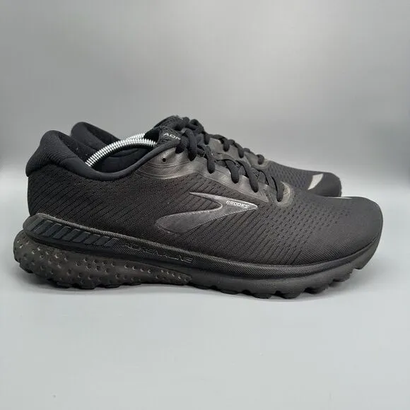 Brooks Adrenaline GTS 20 Men's 12.5 Athletic Sneakers Running Shoes Triple Black