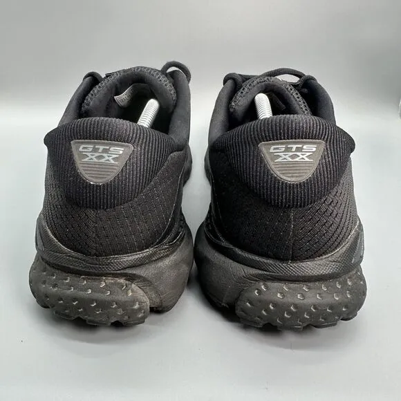 Brooks Adrenaline GTS 20 Men's 12.5 Athletic Sneakers Running Shoes Triple Black