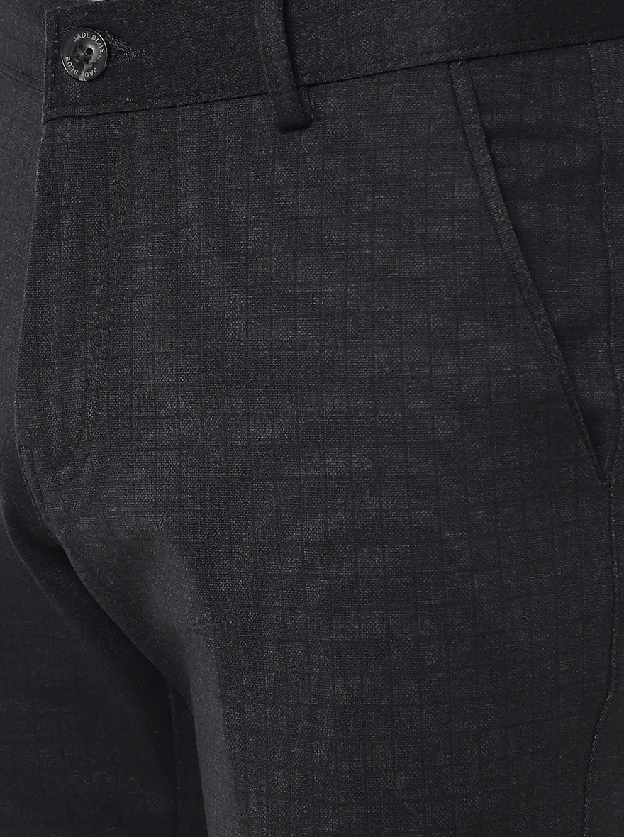 Brown Solid Slim Fit Club Wear Trouser | JB Studio