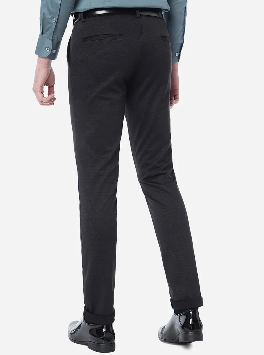 Brown Solid Slim Fit Club Wear Trouser | JB Studio