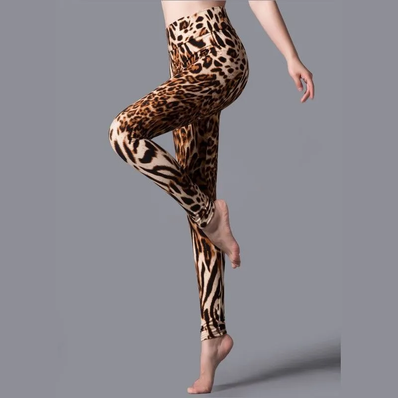 Brushed Printed High Waist Pants Yoga Leggings trendy